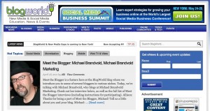 BlogWorld Meet the Blogger