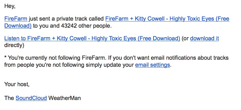 SoundCloud Spam