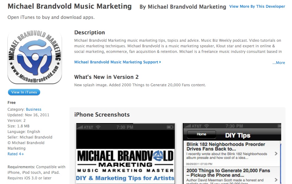 Michael Brandvold Marketing App Michael Brandvold Marketing App