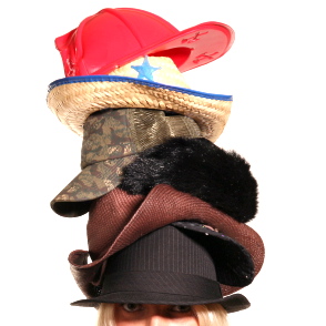 Wearing multiple hats