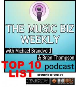 Music Biz Weekly Podcast Top 10 List