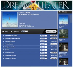 Dream Theater iTunes Store
