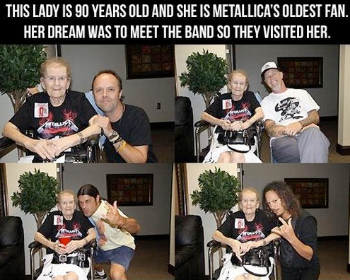 Metallica Meet 90 Year Old Fan